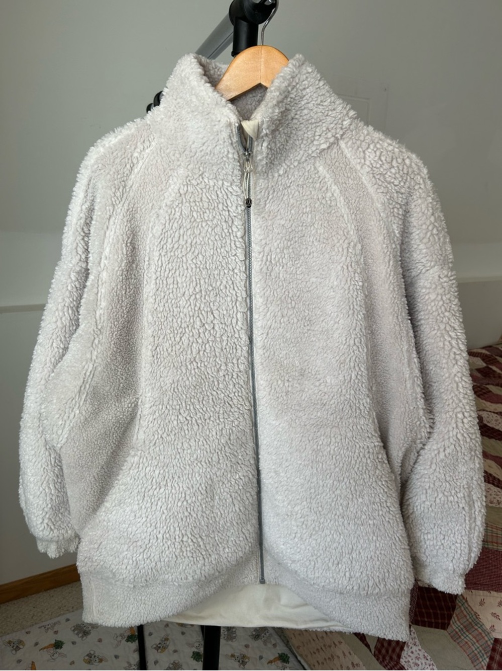 Lululemon Long Textured Fleece Jacket Sherpa Teddy